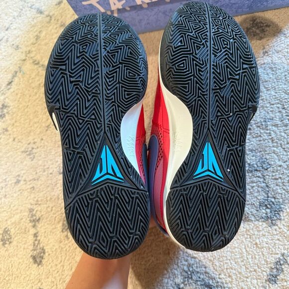 NIB Nike JA 1 Fuel Ember Glow/ Blue Low Top Running Sneakers DR8785-800 Size 9 - Picture 6 of 11